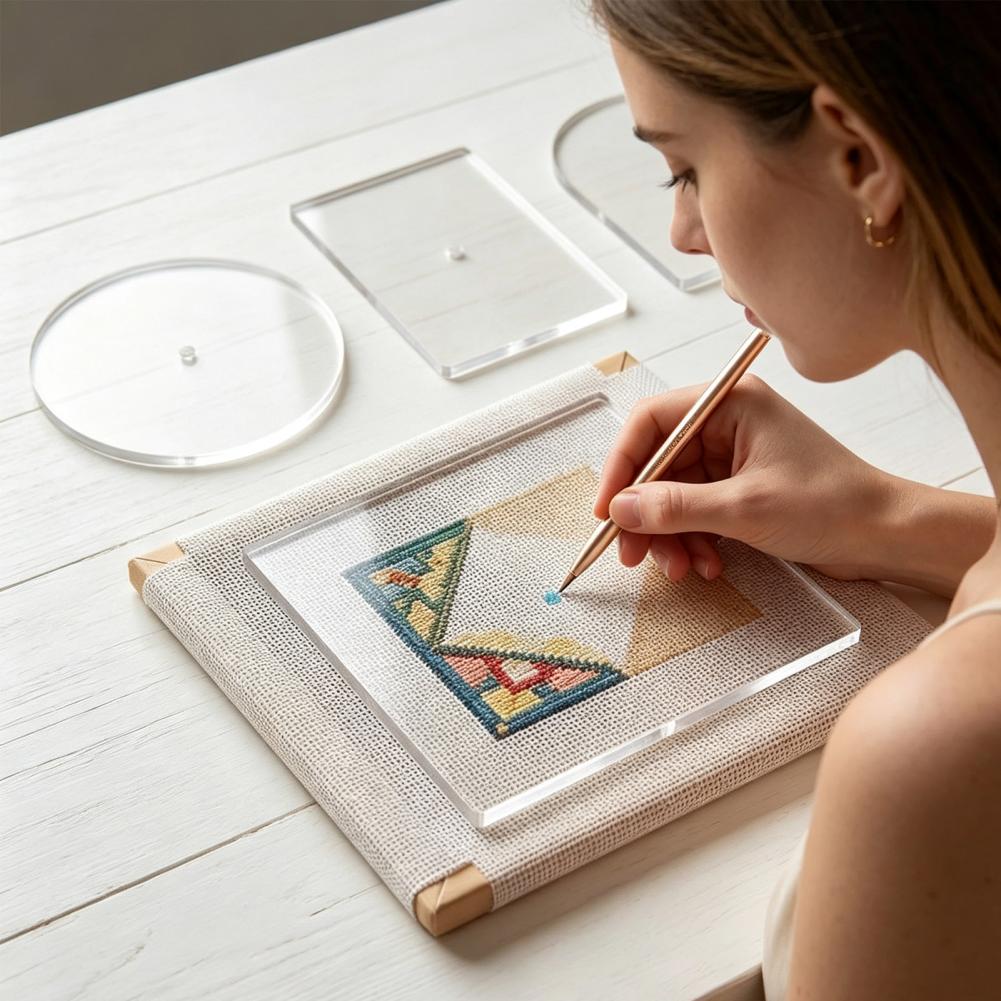 Embroidery Diy - 5PCS Set Template Bordir Akrilik Bentuk