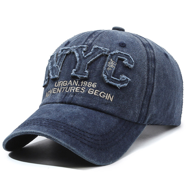Embroidery Nyc - Topi Bisbol Hitam Wanita yang Dapat