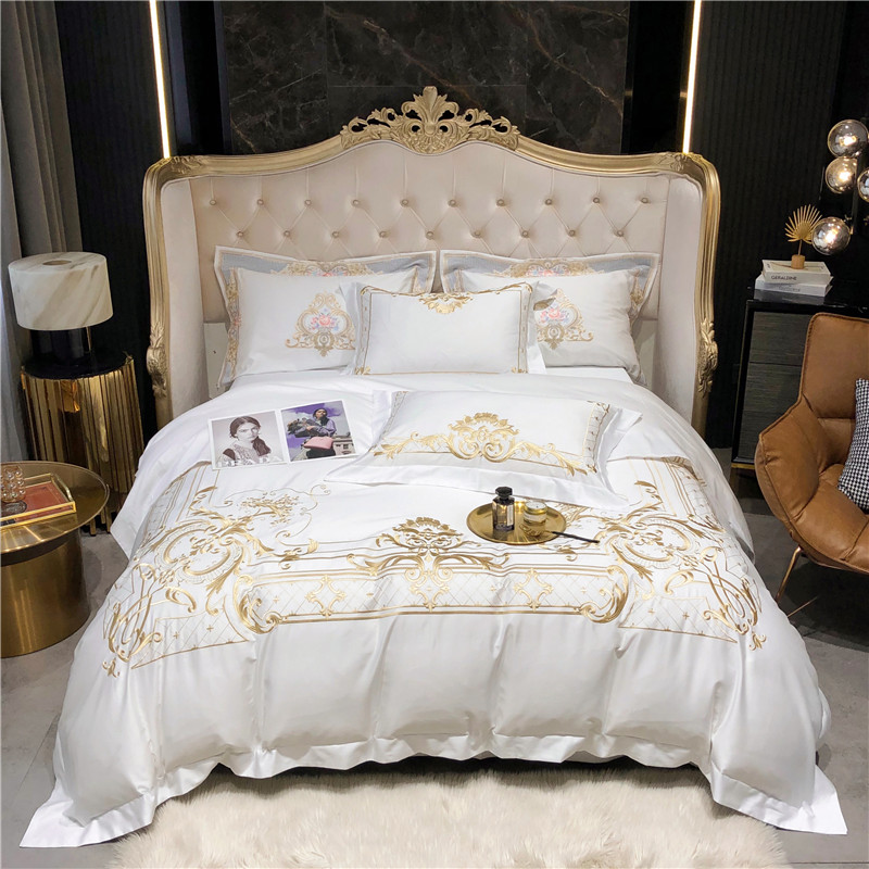 Embroidery Pashmina - Queen Set Seprai Ukuran King Super