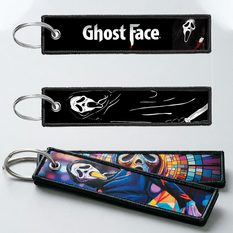 Embroidery Frame - GHOST FACE Gantungan Kunci untuk Pria