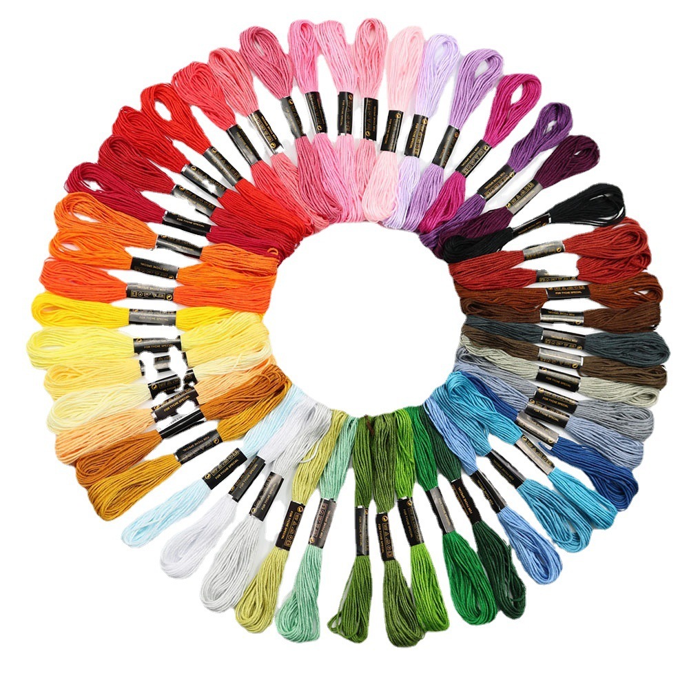 Embroidery Stitch - Benang jahit silang 50 warna tetap.