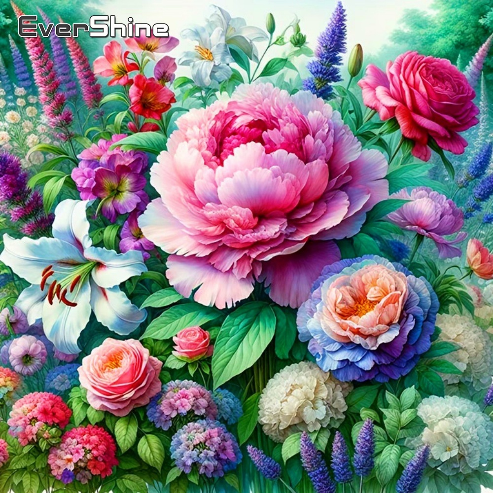Embroidery Design Patterns Flowers - Perlengkapan Bordir Bunga Evershine, Kit Sulaman
