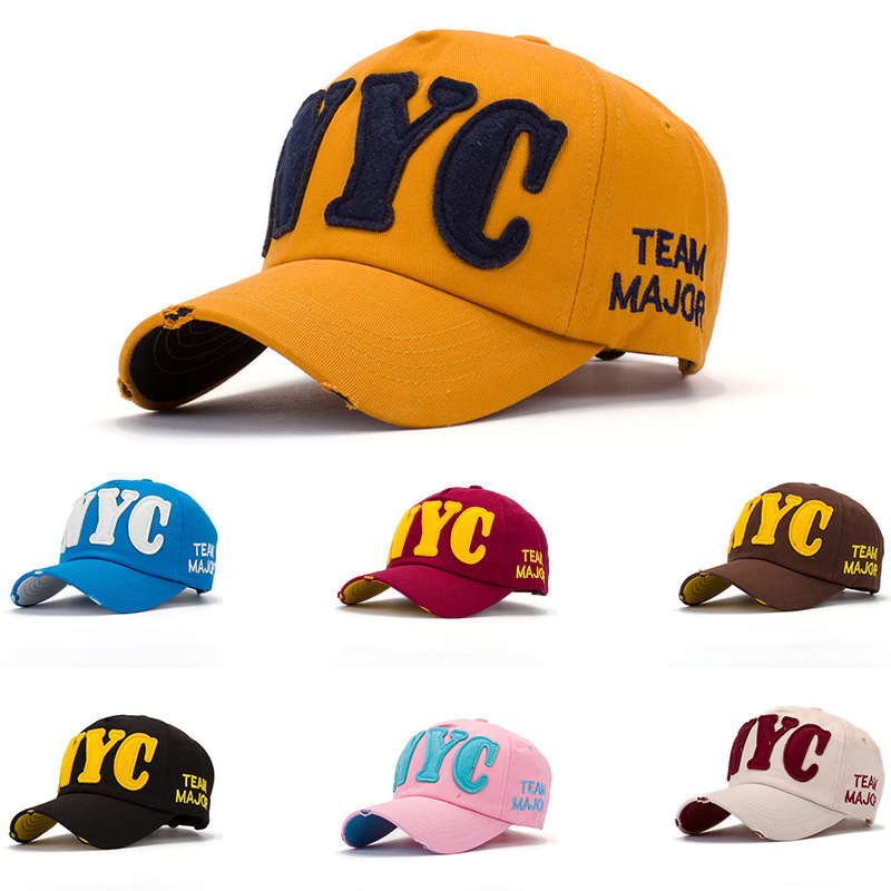 Embroidery Nyc - Topi Baseball Bordir Broken Hole NYC