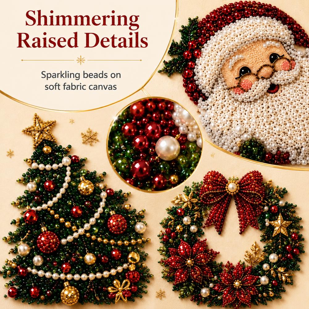 Kit Seni Mutiara Santa Claus N - Embroidery Frame ulasan dan harga
