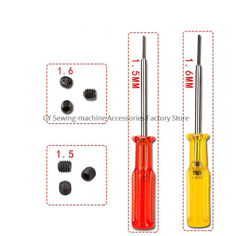 100 buah 1.5mm 1.6mm sekrup so - Embroidery Yellow ulasan dan harga