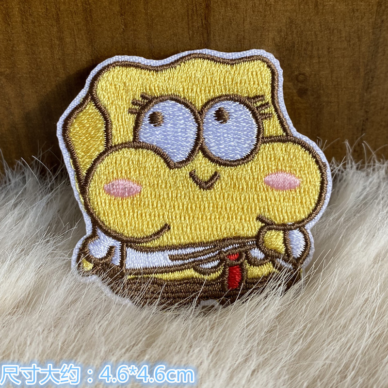 Stiker Bordir Kartun SpongeBob - Embroidery Diy ulasan dan harga