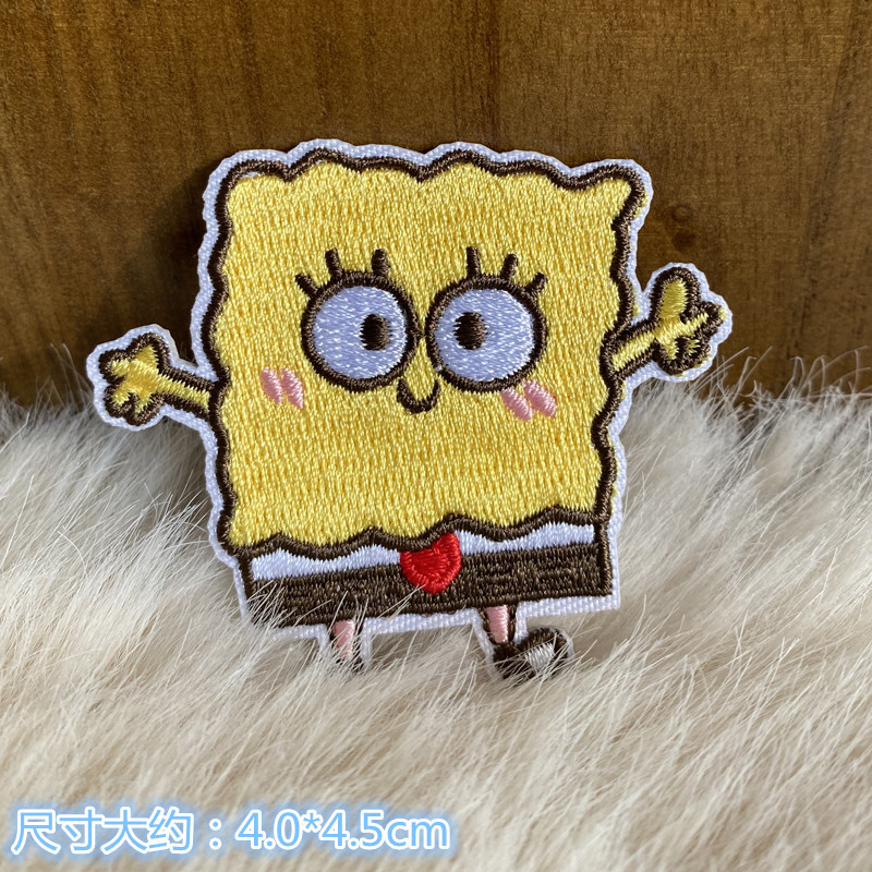 Stiker Bordir Kartun SpongeBob - Embroidery Diy ulasan dan harga
