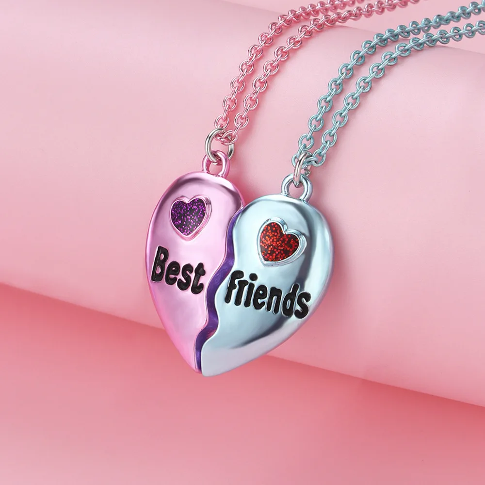 Kalung Persahabatan BFF Bentuk - Embroidery Chain Stitch ulasan dan harga