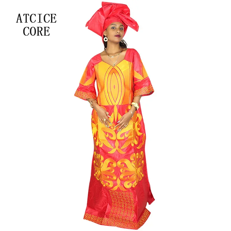 Gaun Afrika untuk Wanita Bazin - Embroidery Pashmina ulasan dan harga