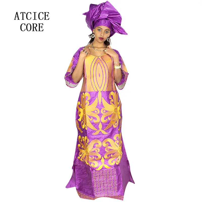 Gaun Afrika untuk Wanita Bazin - Embroidery Pashmina ulasan dan harga