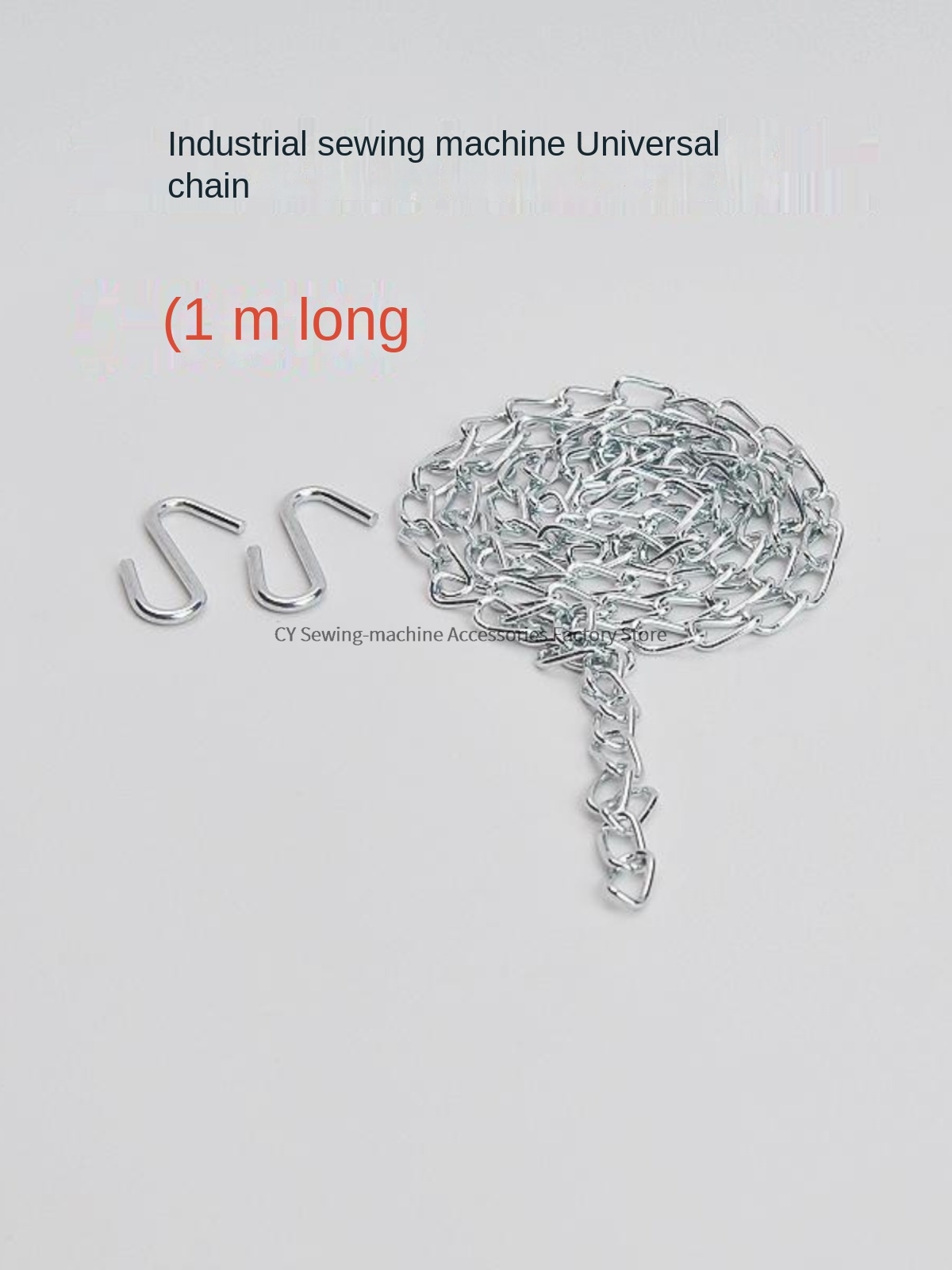 Rantai besi dengan kait, 1m ra - Embroidery Chain Stitch ulasan dan harga