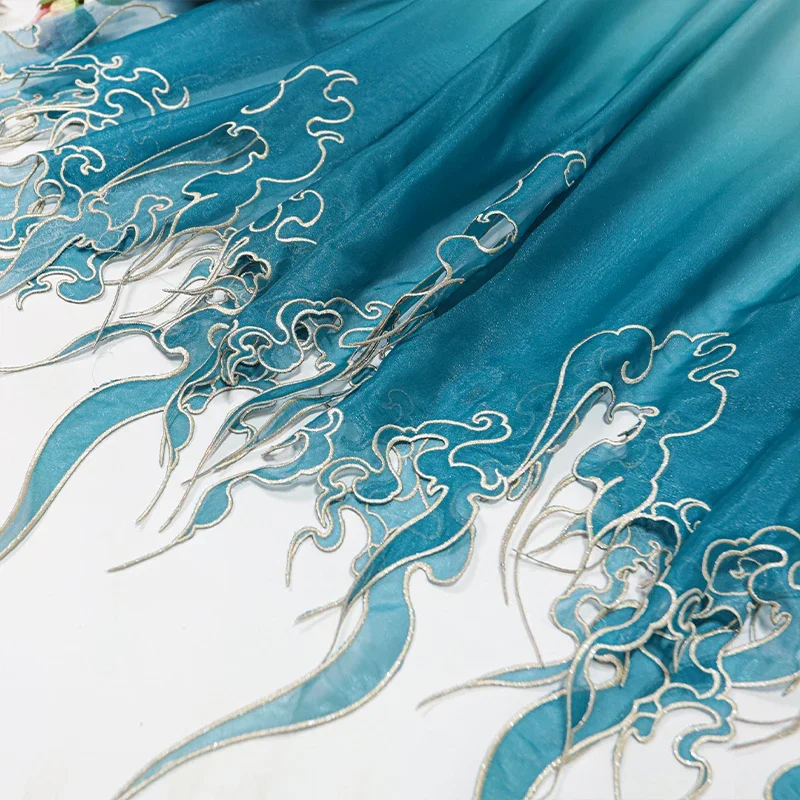 Kain Gradasi Daun Teratai Bord - Embroidery Diy ulasan dan harga