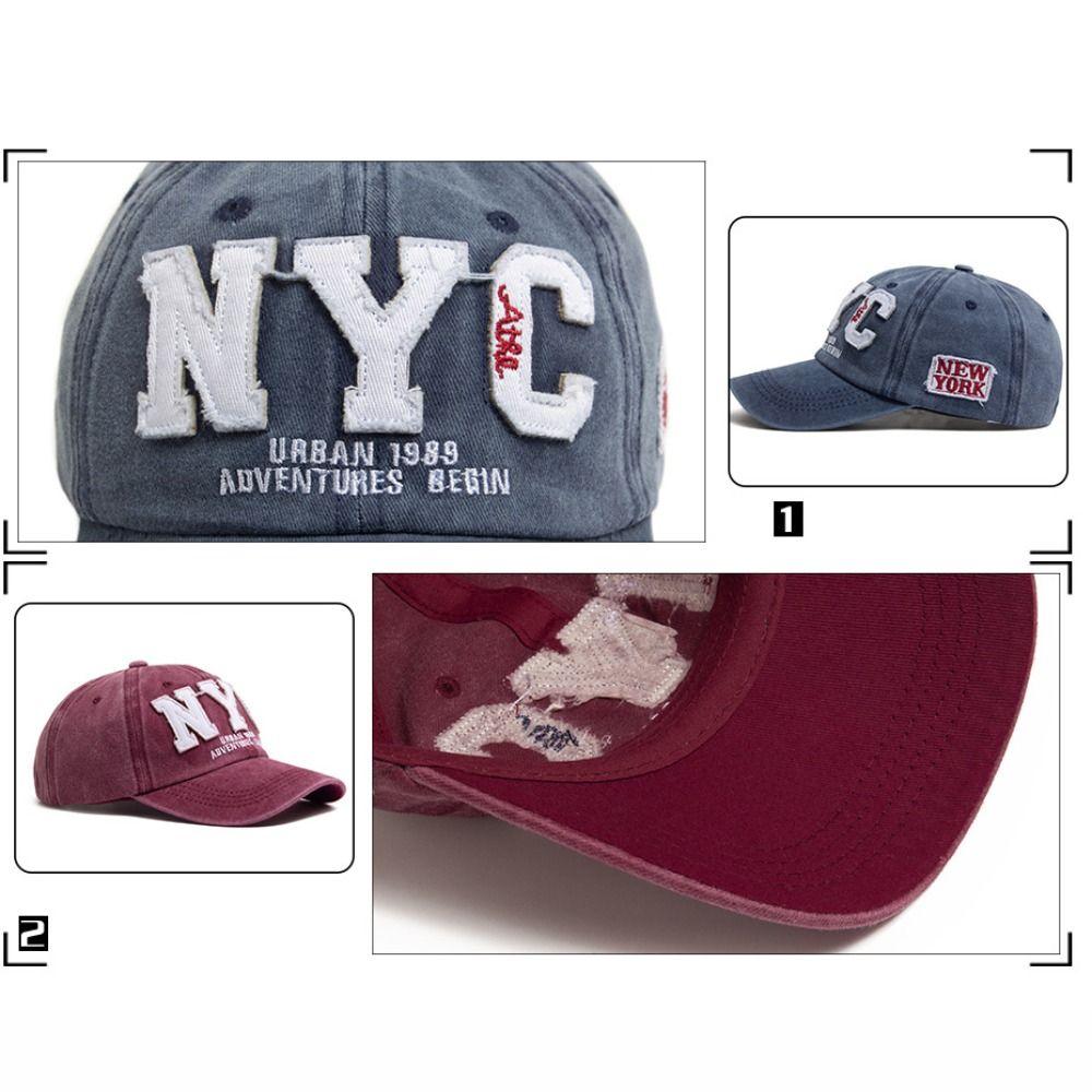 NEW YORK NYC Topi Bisbol Bordi - Embroidery Nyc ulasan dan harga