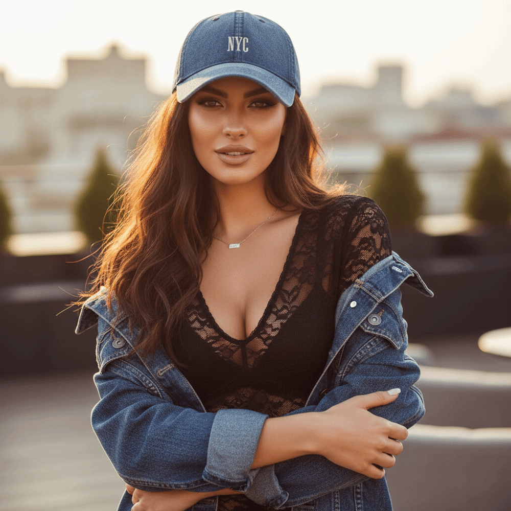 Topi Bisbol Bordir NYC Kasual  - Embroidery Nyc ulasan dan harga