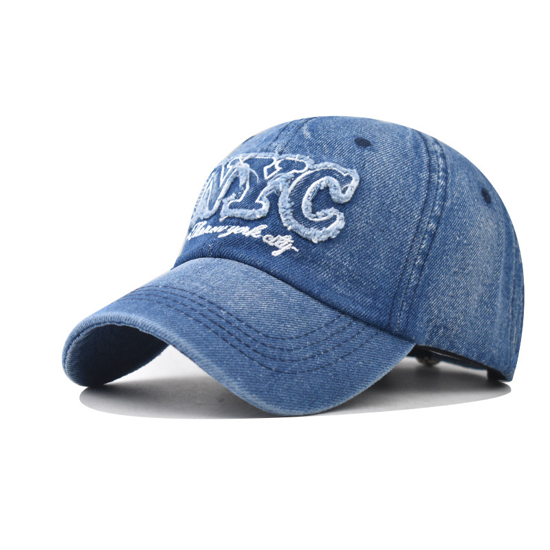 Topi bisbol Denim NYC bordir Y - Embroidery Nyc ulasan dan harga