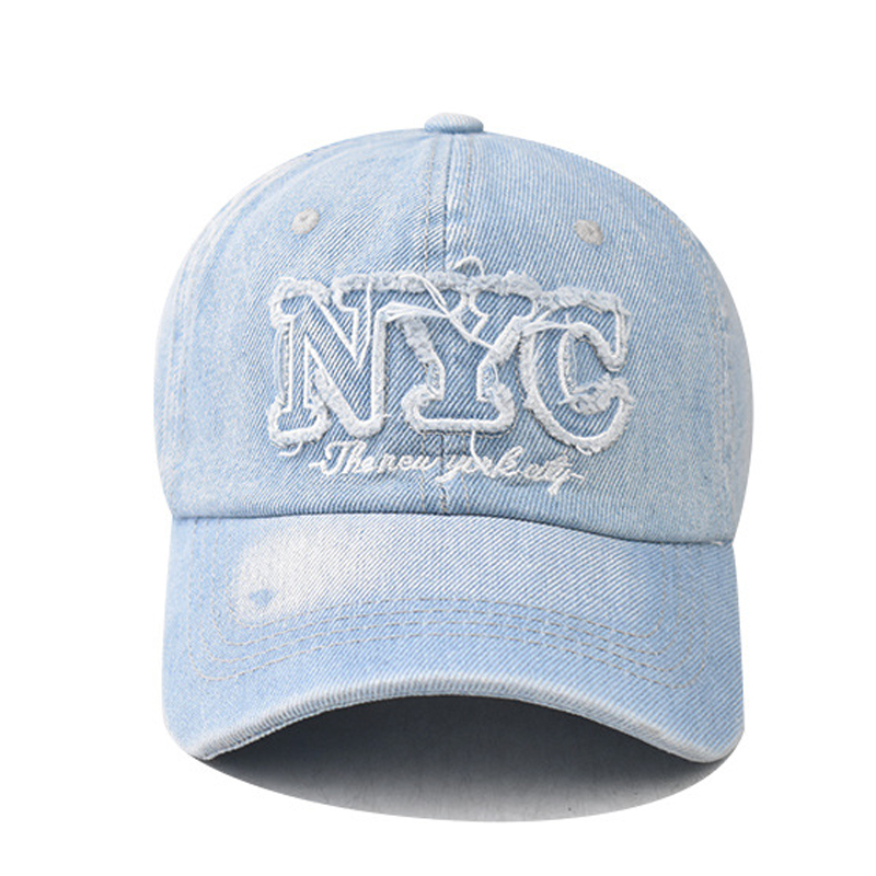 Topi bisbol Denim NYC bordir Y - Embroidery Nyc ulasan dan harga