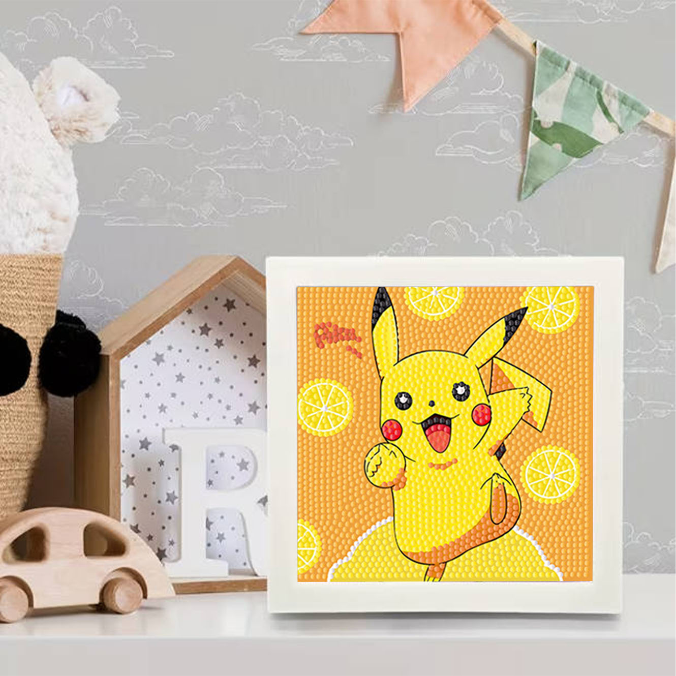 Keeppley & Pokemon Crystal Dia - Embroidery Frame ulasan dan harga