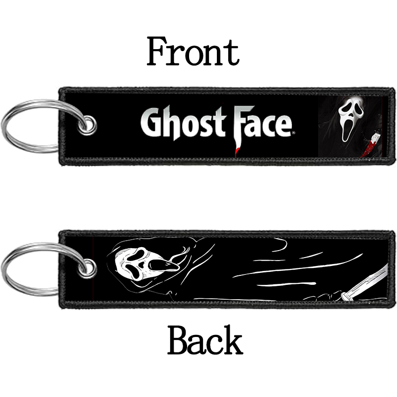 GHOST FACE Gantungan Kunci unt - Embroidery Frame ulasan dan harga