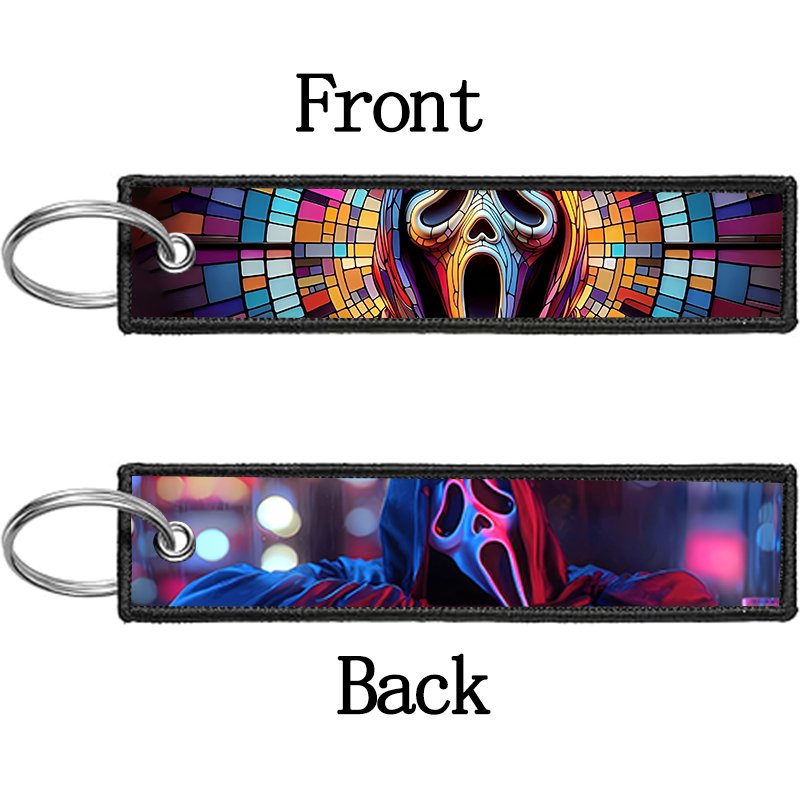 GHOST FACE Gantungan Kunci unt - Embroidery Frame ulasan dan harga