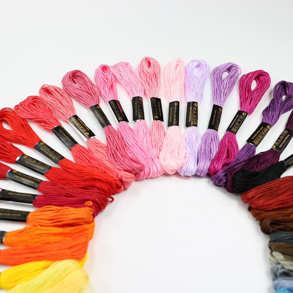 Benang jahit silang 50 warna t - Embroidery Stitch ulasan dan harga