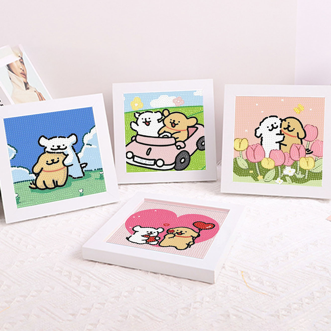 Lukisan Dekoratif Bingkai Berl - Embroidery Frame ulasan dan harga