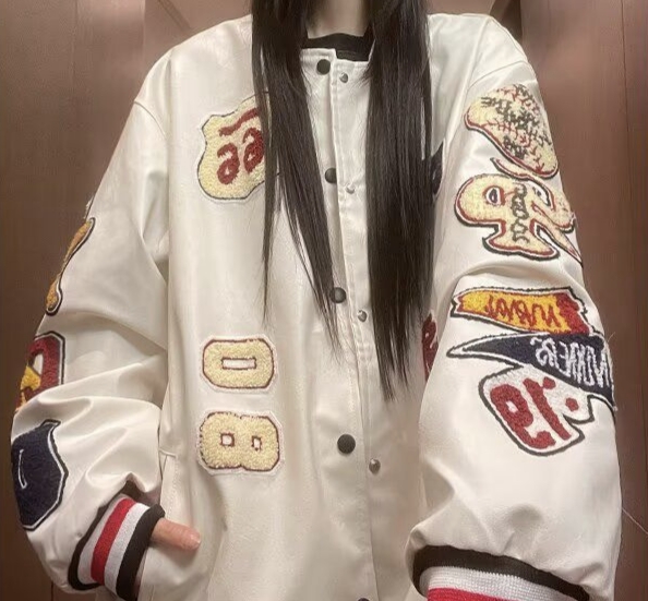Jaket wanita bergaya Amerika,  - Embroidery Design Patterns Flowers ulasan dan harga