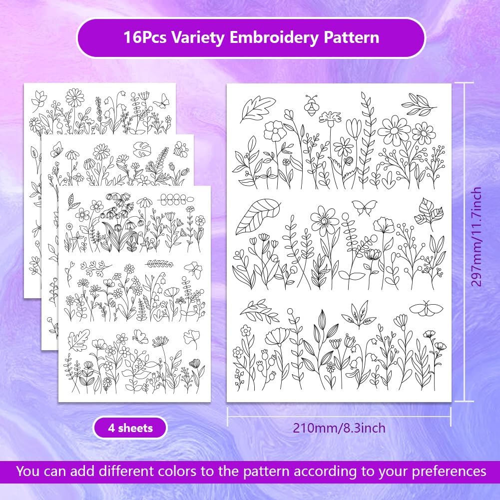 Stabilisator Pola Bordir yang  - Embroidery Design Patterns Flowers ulasan dan harga