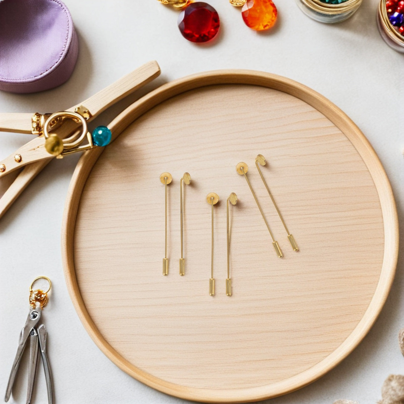 Bahan dasar pin kerah tembaga  - Embroidery Diy ulasan dan harga