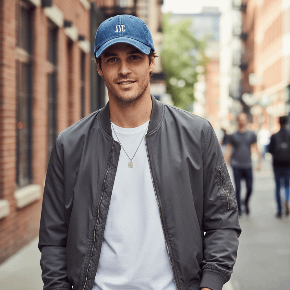Topi Bisbol Bordir NYC Kasual  - Embroidery Nyc ulasan dan harga
