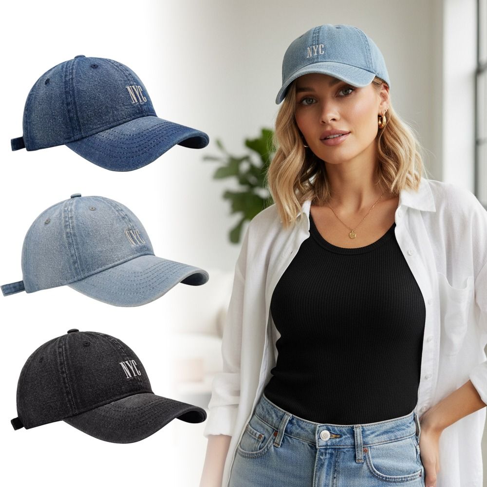 Topi Bisbol Bordir NYC Kasual  - Embroidery Nyc ulasan dan harga