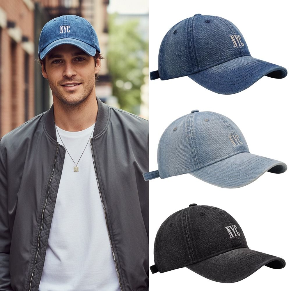 Topi Bisbol Bordir NYC Kasual  - Embroidery Nyc ulasan dan harga