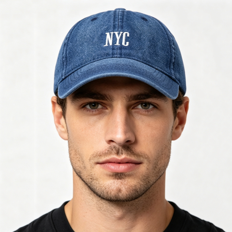 Topi bisbol Denim Retro klasik - Embroidery Nyc ulasan dan harga
