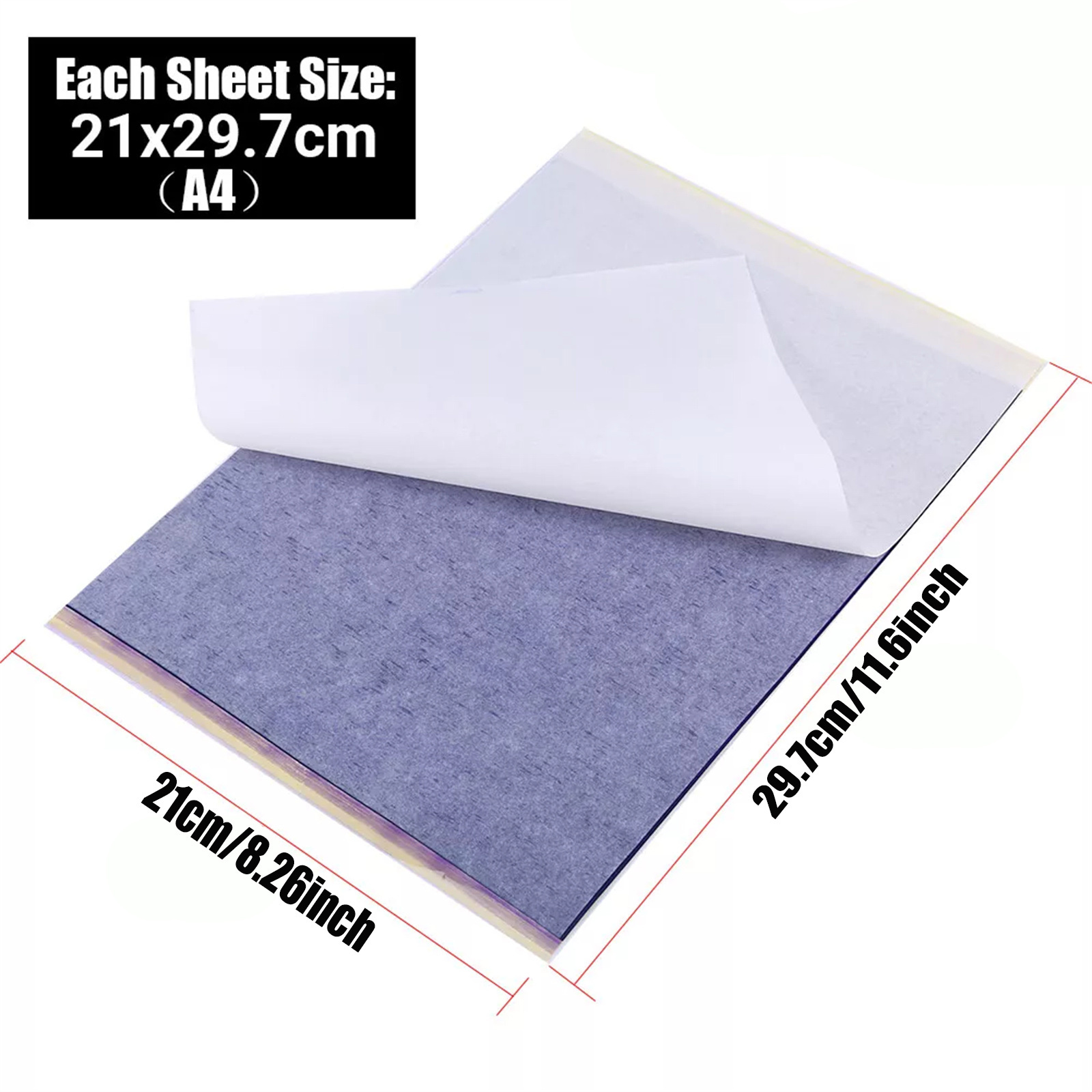 100 Buah Kertas Transfer Tato  - Transfer Paper Carbon ulasan dan harga