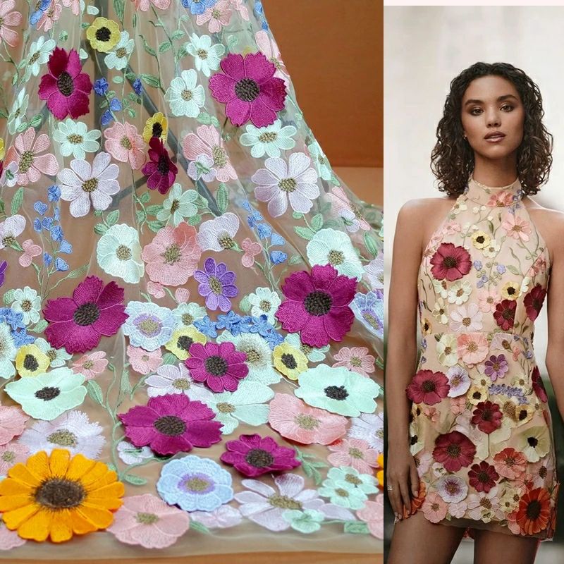 Gaun pernikahan DIY kain renda - Embroidery Underlay ulasan dan harga