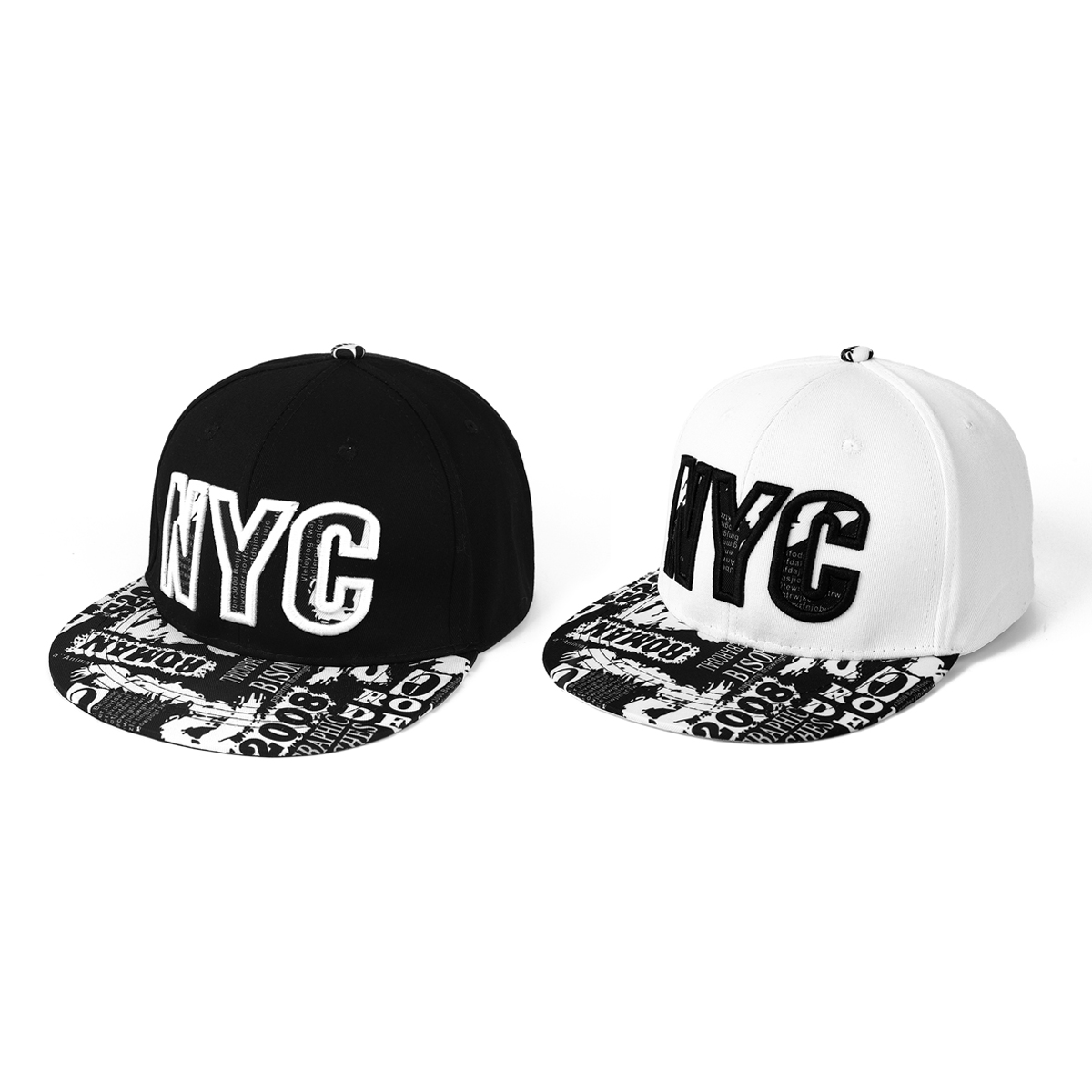 Topi bertepi datar bermotif bo - Embroidery Nyc ulasan dan harga