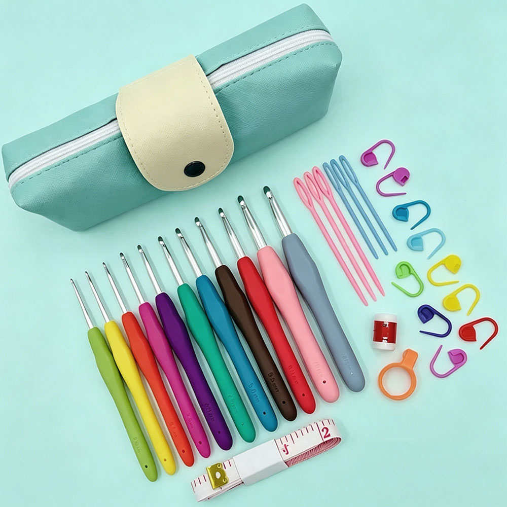 37pcs Set Jarum Rajut Crochet  - Embroidery Needles ulasan dan harga